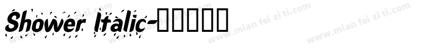 Shower Italic字体转换
